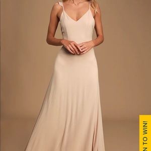 Meteoric Rise Blush Maxi Dress